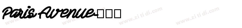 Paris Avenue字体转换